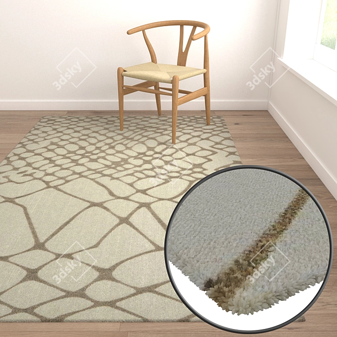Luxury Carpets Set 1893 3D model image 5