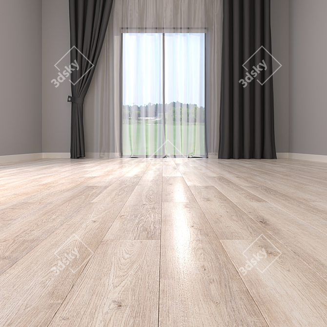 Yurtbay Barkwood Maple: Multi-Texture Parquet 3D model image 2