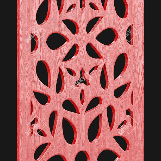 Home Decor Carved Panel Set 3D model image 4