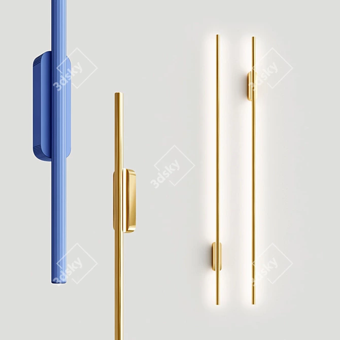 Nordic Style LED Wall Light 3D model image 1