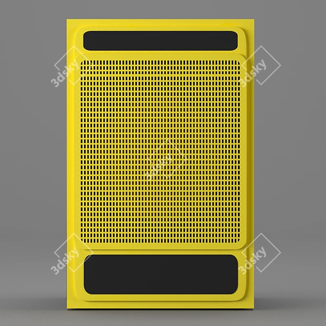 Vintage-inspired Monitor Speaker 3D model image 2