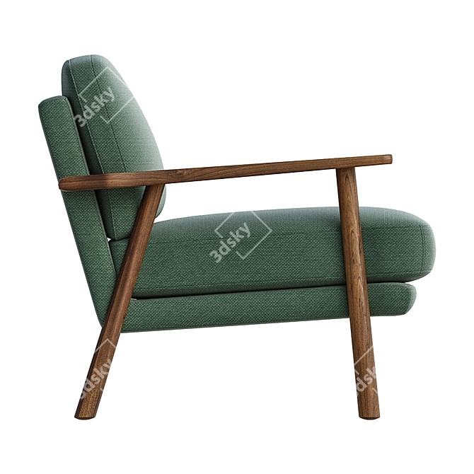 Versatile Lars Accent Chair: Customizable Colors 3D model image 3