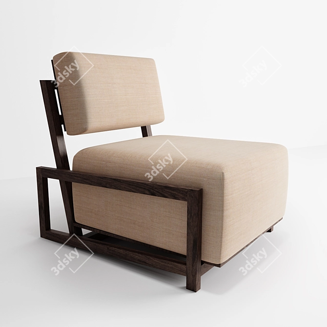 Sleek Sitio Chair: Modern Comfort 3D model image 1
