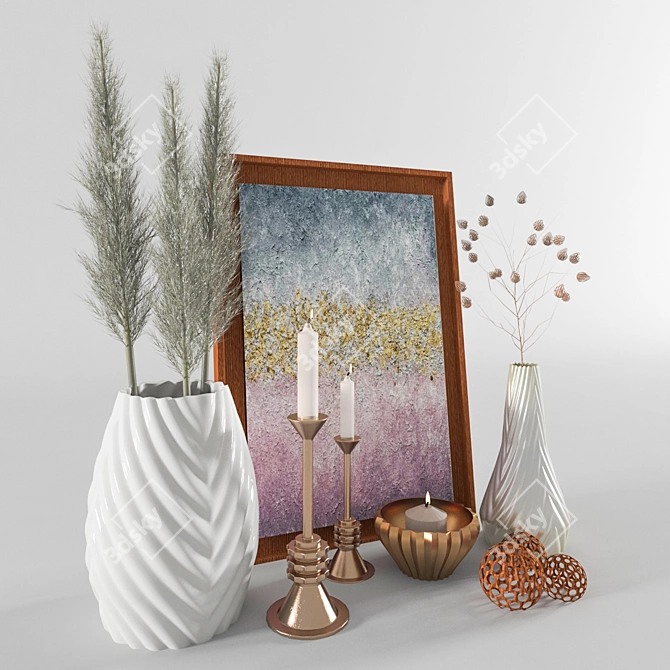 Elegant Decor Set: 2015 Edition 3D model image 2