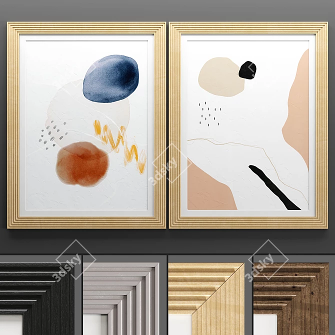 Art Frame 631: Elegant 50x70cm Frames 3D model image 1