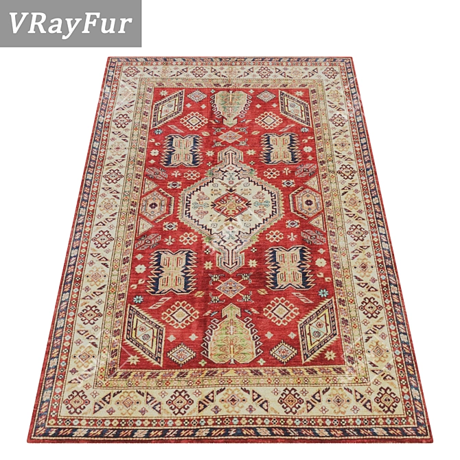 Versatile High-Quality Carpets Set 3D model image 2