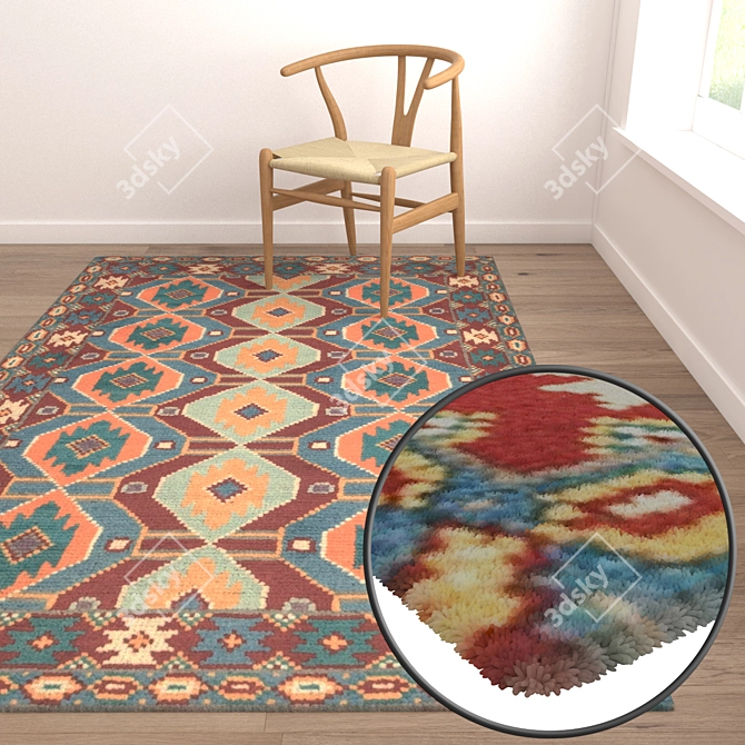 Title: Luxury Carpets Set 1897

Description:
- Set consists of 3 high-quality textured carpets.
- Suitable for close-up 3D model image 5