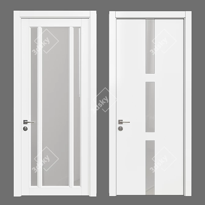 Elegant Interior Door: Door 39 3D model image 1