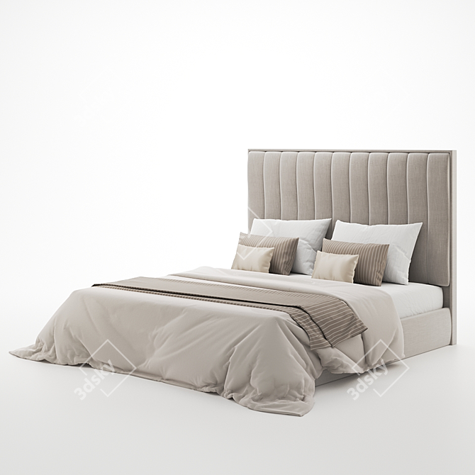 Sleek Flow Bed by Sensor Sleep 3D model image 2