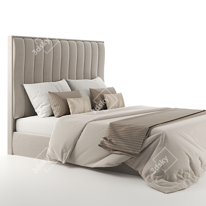 Sleek Flow Bed by Sensor Sleep 3D model image 3