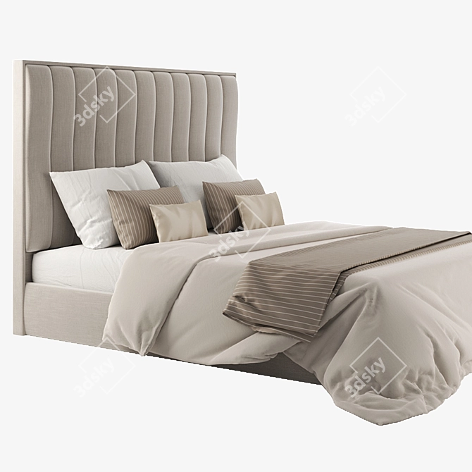 Sleek Flow Bed by Sensor Sleep 3D model image 6