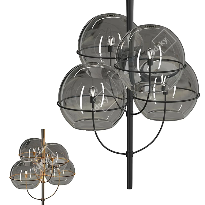 Sleek Lyndon Pendant Light 3D model image 1