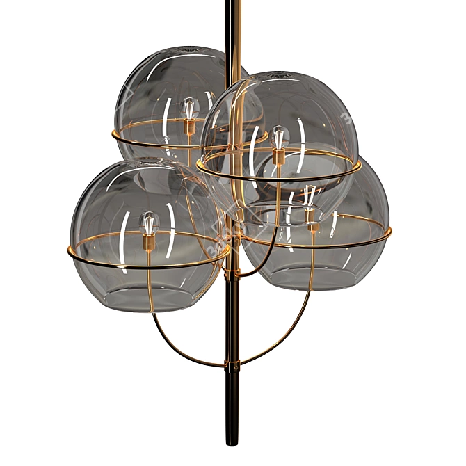 Sleek Lyndon Pendant Light 3D model image 3