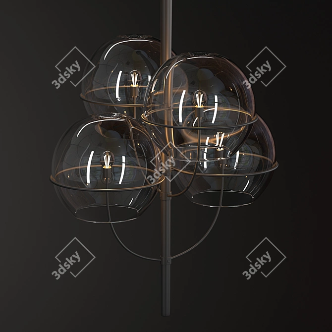 Sleek Lyndon Pendant Light 3D model image 4