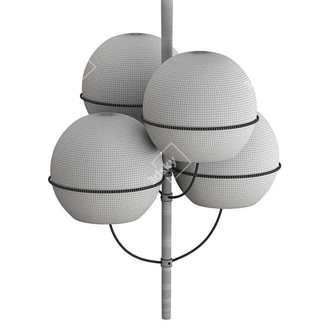 Sleek Lyndon Pendant Light 3D model image 5