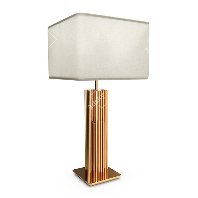 Elegant Stoa Table Lamp 3D model image 1