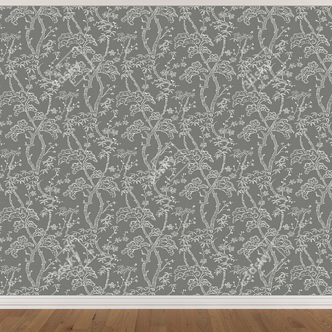 Seamless Wallpaper Set - 3 Colors 3D model image 2