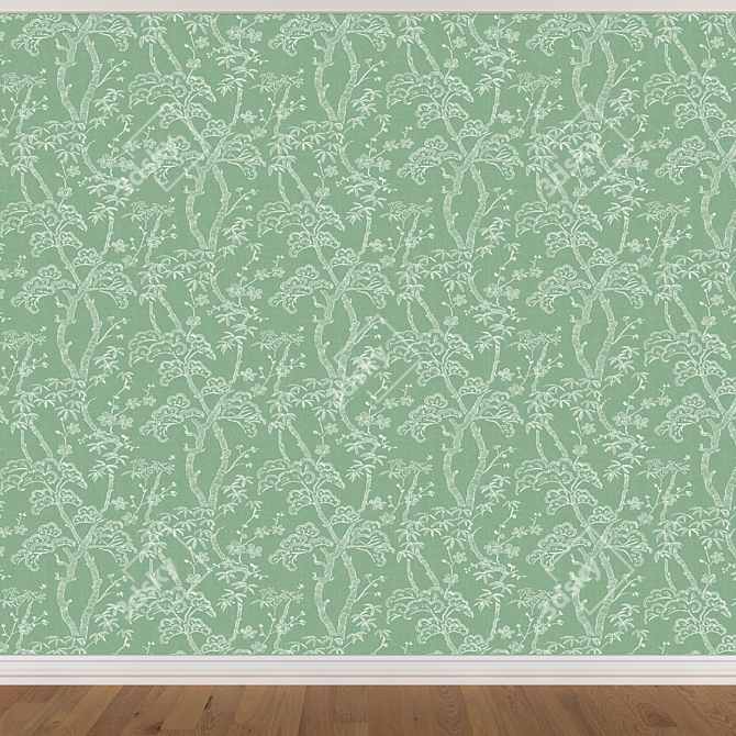 Seamless Wallpaper Set - 3 Colors 3D model image 4