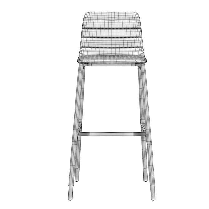 Elegant Italian Joyce Stool 3D model image 5