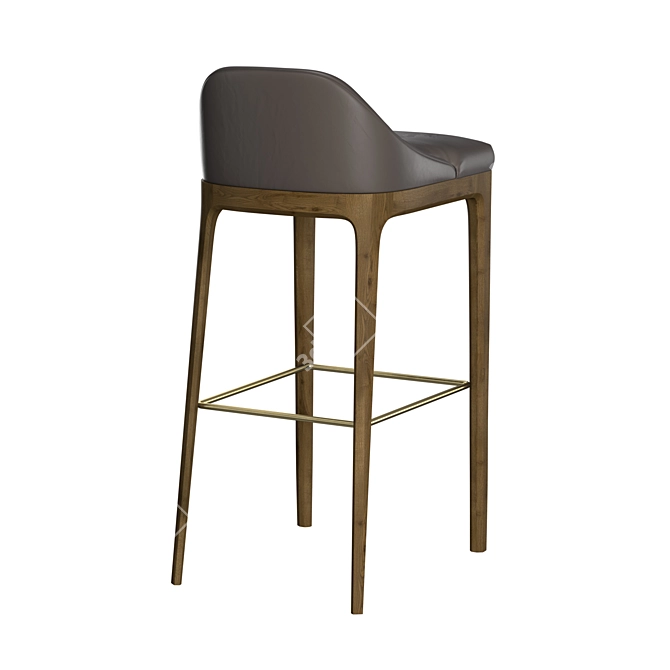 Elegant Bellagio Bar Stool 3D model image 3