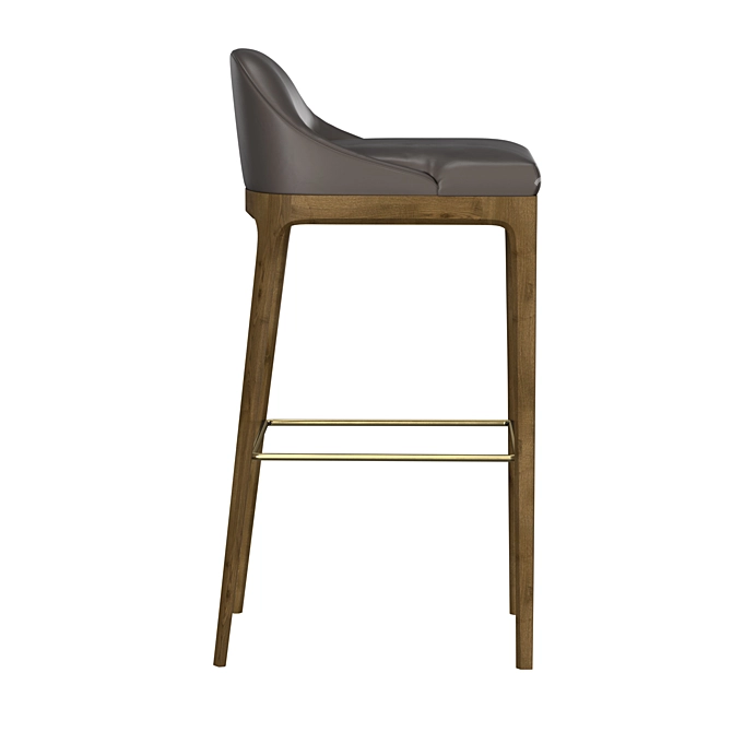 Elegant Bellagio Bar Stool 3D model image 4