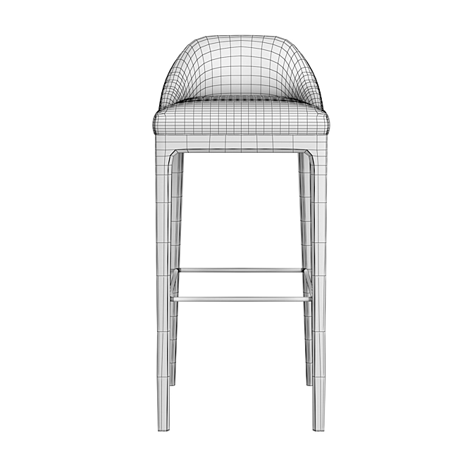 Elegant Bellagio Bar Stool 3D model image 5