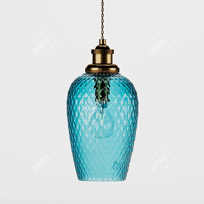 Elegant Paloma Pendant Light 3D model image 1