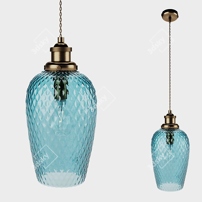 Elegant Paloma Pendant Light 3D model image 2