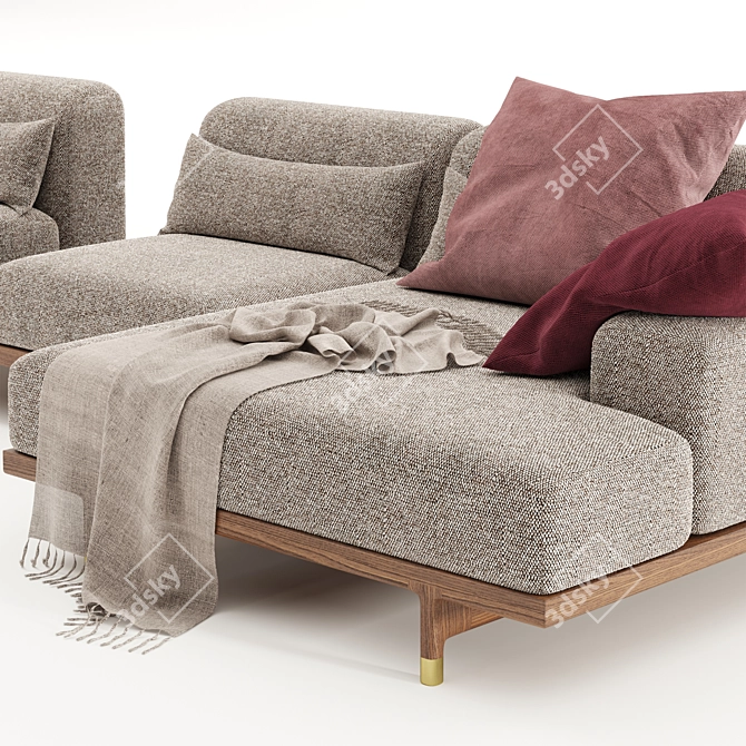 Modern Luxury Porada Argo Sofa 3D model image 4