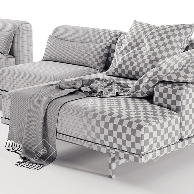 Modern Luxury Porada Argo Sofa 3D model image 5