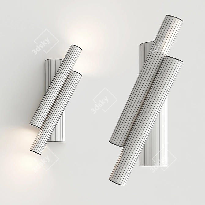 Modern Oblique Wall Decor 3D model image 3