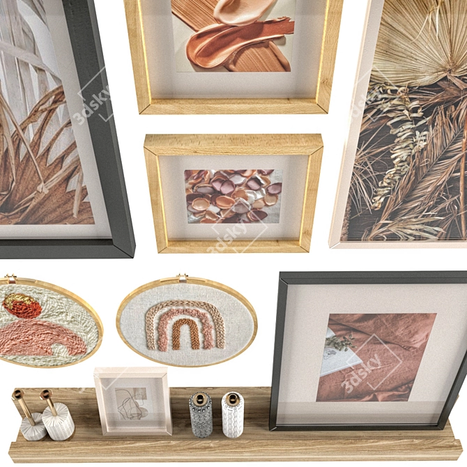 Elegant Wall Art Set 3D model image 6