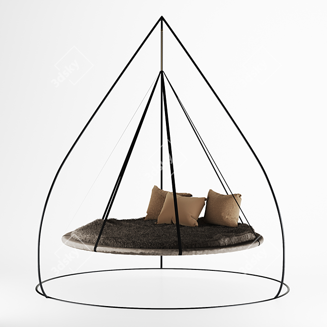 Cozy Oasis Hammock 3D model image 1