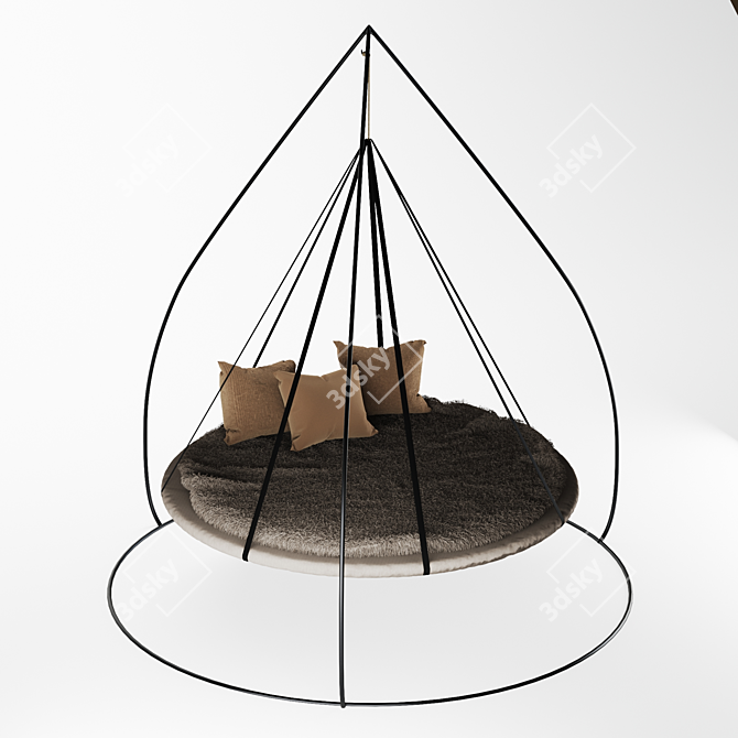 Cozy Oasis Hammock 3D model image 2