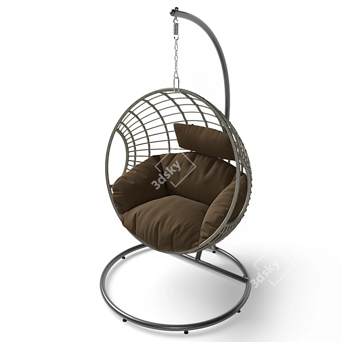 Cozy Cocoon Chair 3D model image 1