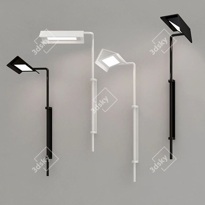 Luminara LED Wall Lamp Set 3D model image 1