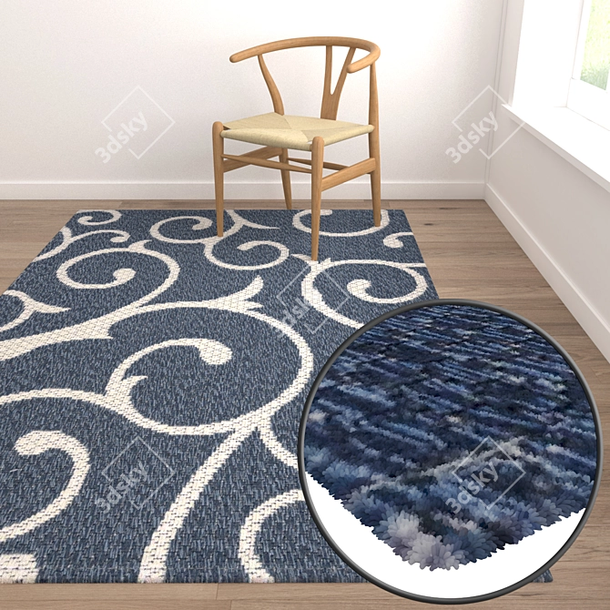 Luxury Carpets Set 3D model image 5