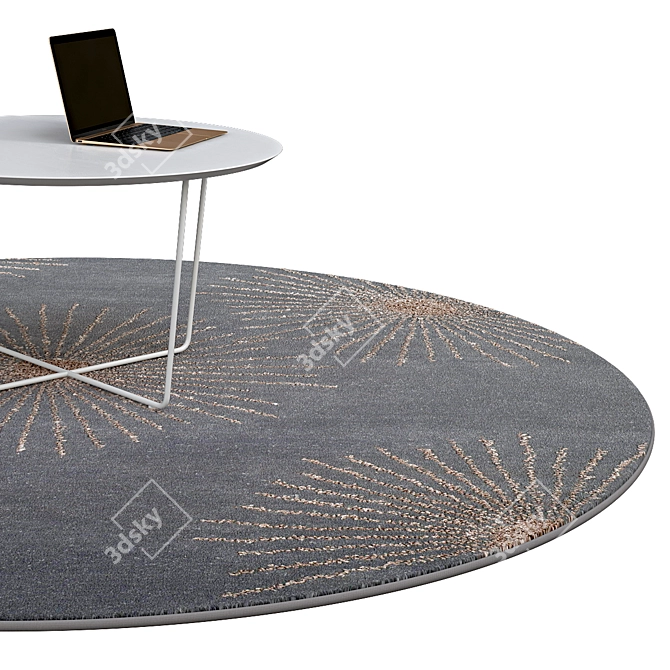 Elegant Circle Rugs | No. 096 3D model image 2