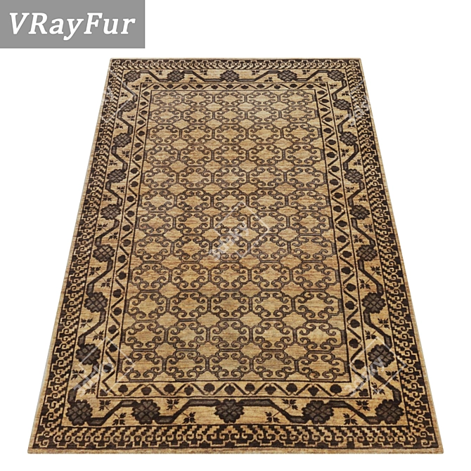 High-Quality Carpets Set 3D model image 2