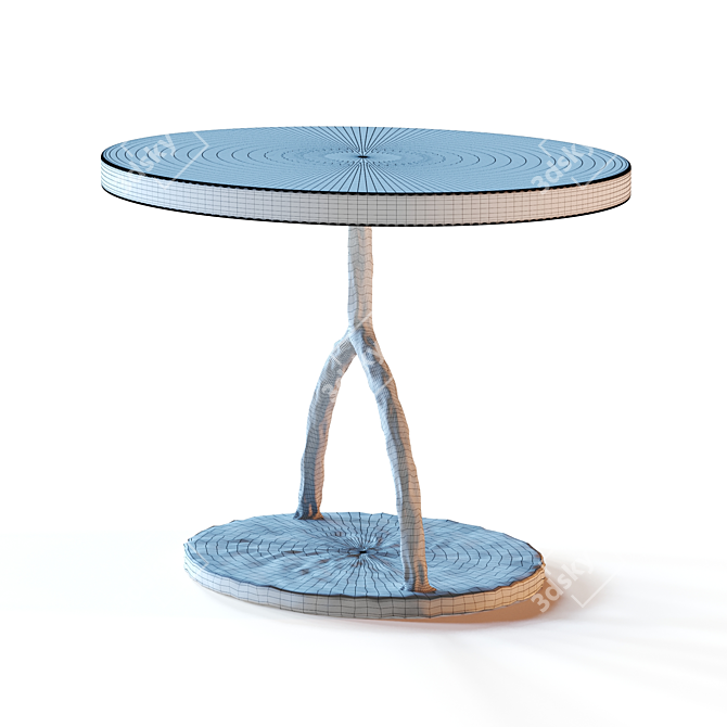 Modern Elegance: Holly Hunt Fer Side Table 3D model image 4