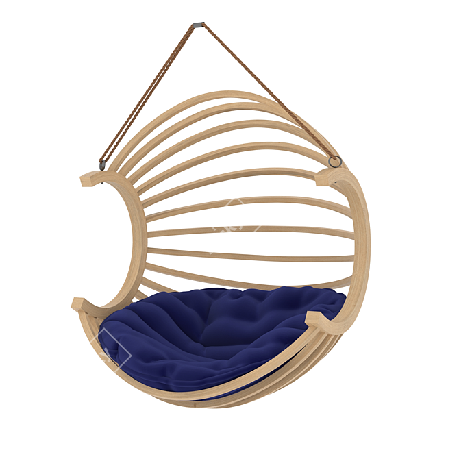 Ultimate Relaxation: Hanging Swing Chair 3D model image 1