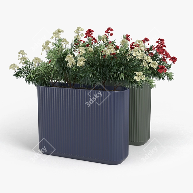 Nerium Urban Planter 3D model image 5