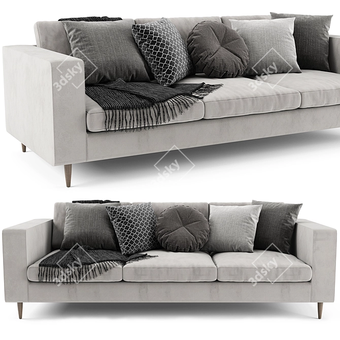 BoConcept Indivi 3 Seater Sofa 3D model image 1