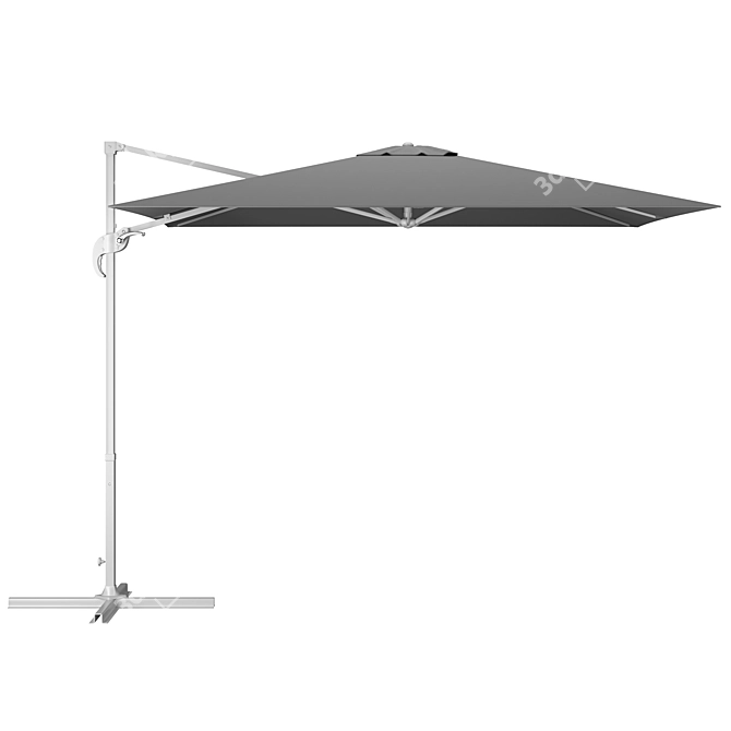 Stylish Cantilever Parasol - 2K Textures 3D model image 3