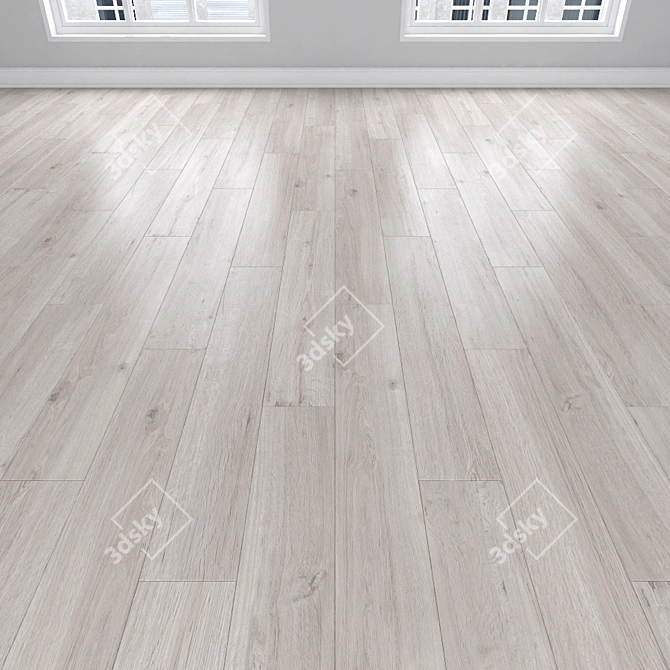 Oak Parquet: Herringbone, Linear, Chevron 3D model image 2