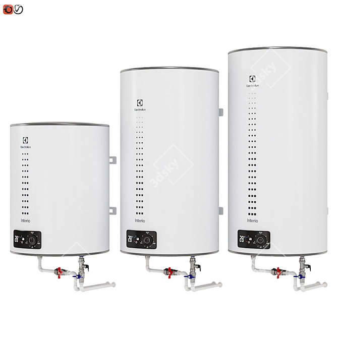 Electrolux EWH Interio Water Heater Set 3D model image 2