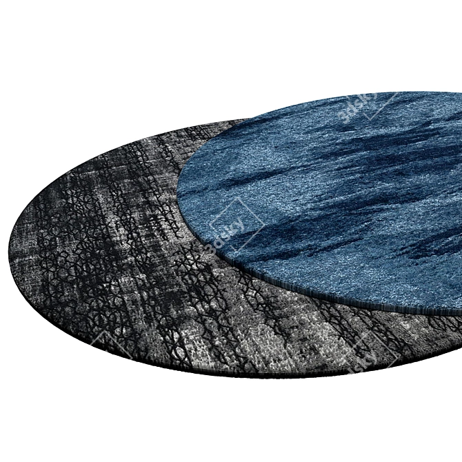 Circular Interior Rug 3D model image 2