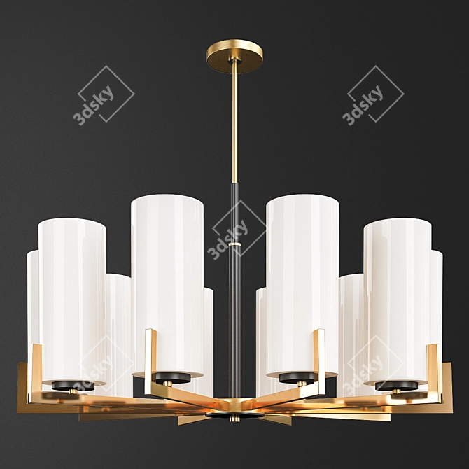 Elegant Fortano Chandelier 3D model image 1