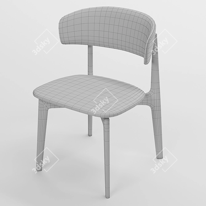 Elegant Egadi 21 Chair: Unparalleled Style 3D model image 2