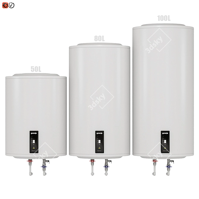 Gorenje GBFU Set: Efficient Water Heaters 3D model image 1